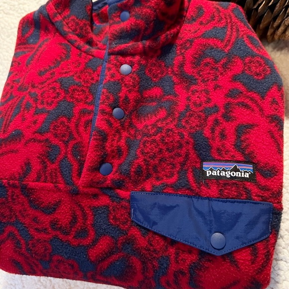Patagonia Synchilla Snap-T Fleece Pullover in Red Lotus - Picture 2 of 9